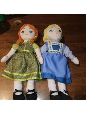 Frozen The Musical On Broadway Elsa & Anna Plush Doll Ragdoll New York Theater